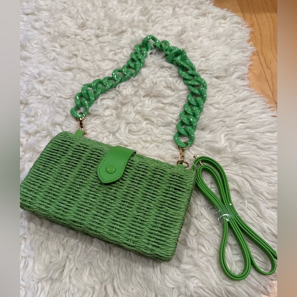 a new day Handbags - A NEW DAY basket woven purse bag green